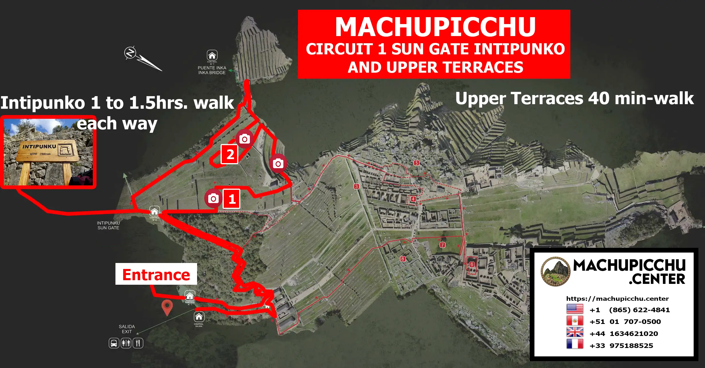 Machu Picchu Circuit 1 Sun Gate Intipunku